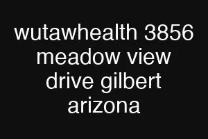 wutawhealth 3856 meadow view drive gilbert arizona